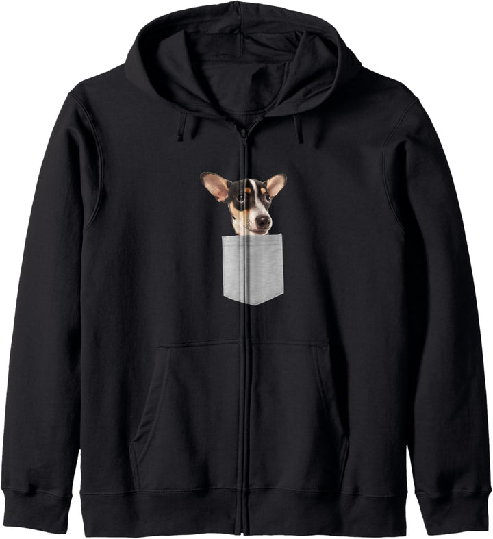 Dog in Your Pocket Rat Terrier Kapuzenjacke