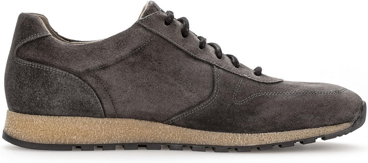 Pius Gabor Herren Sneaker Low,Halbschuhe,zertifiziertes Leder,Wechselfussbett 40.5 EU Weit Grau Slat