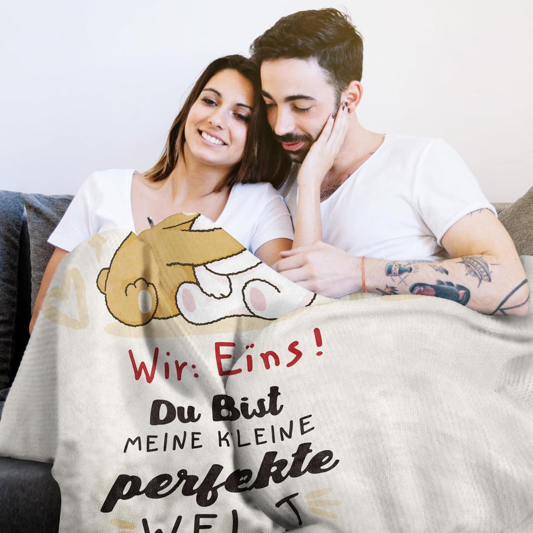 musaecoin Valentinstagsgeschenk für Ihn Sie, Geschenk für Sie ihn, Geschenk für Paar- Kuscheldecke,