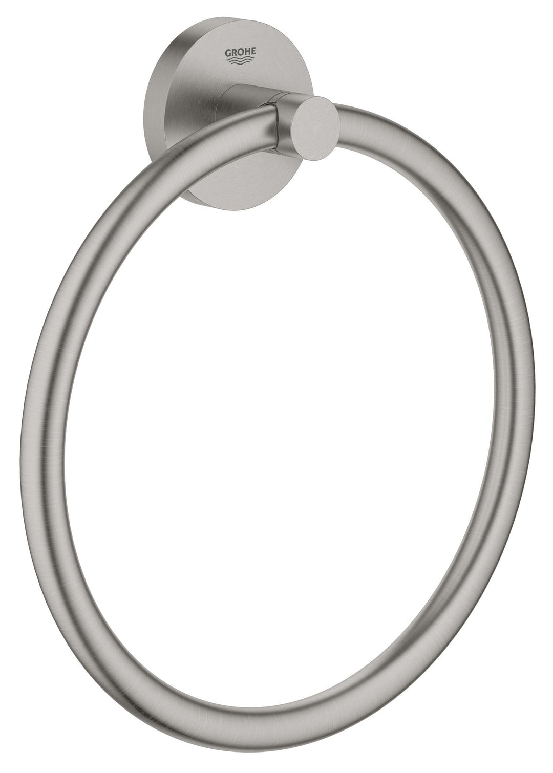 GROHE Start - Handtuchring (Material: Metall, verdeckte Befestigung), supersteel, 41174DC0, Superste