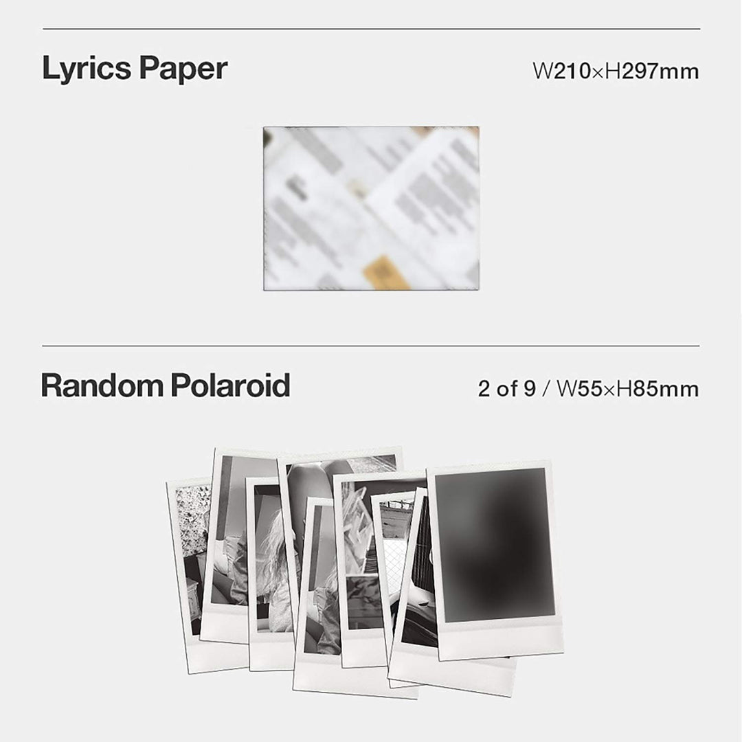 ROSE - First Single Album [-R-] Photobook + Lyrics Paper + Postcard + Polaroid + Sticker Set + CD +