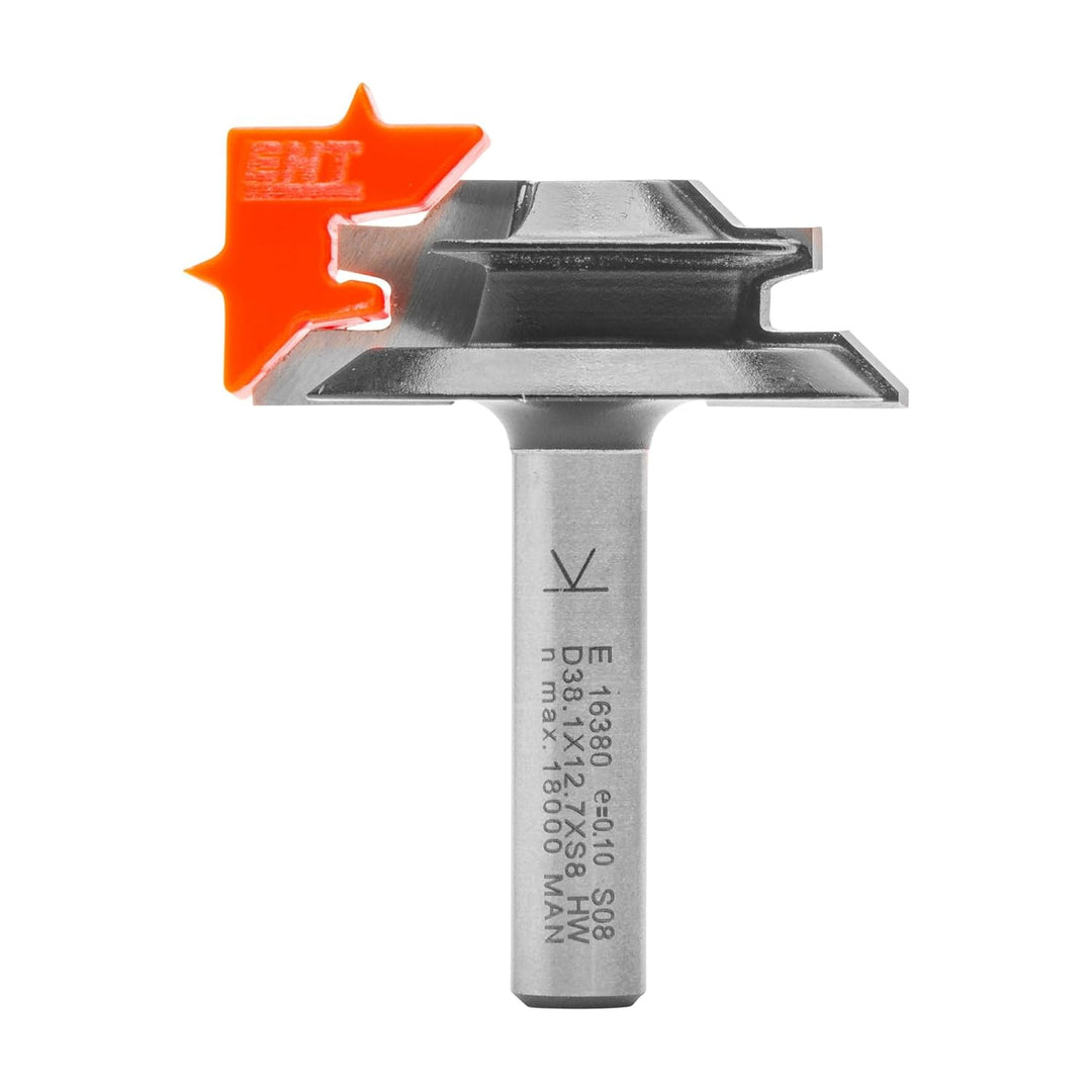 ENT 16380 Gehrungs-Verleimfräser HW, Schaft (S) 8 mm, Durchmesser (D) 38,1 mm, NL 12,7 mm, M 6 mm, S