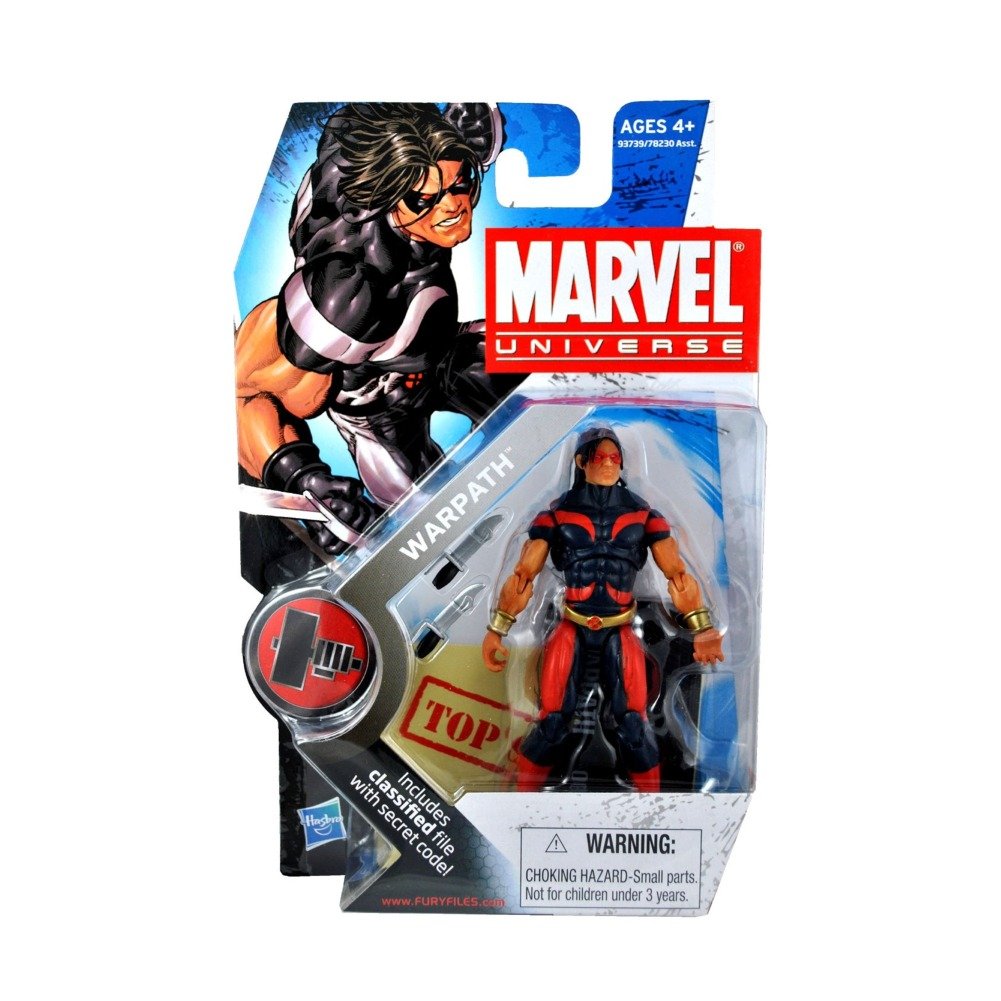 Marvel Universe 3 3/4 Inch Series 6 Action Figure #3 Warpath Blue Red