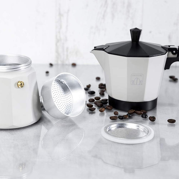 Cecotec Italienische Kaffemaschine Cumbia Mokclassic 1200 Beige, Aluminium, 775 ml Kapazität, Für 12