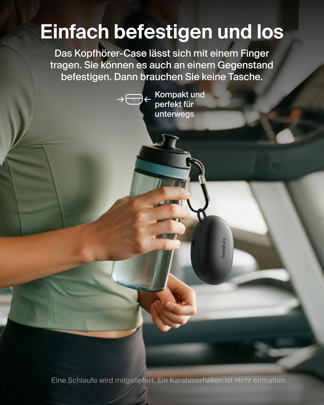 Belkin SoundForm ActiveFit In Ear Kopfhörer Kabellos Bluetooth mit Mikrofon, Schnellladen mit USB-C,
