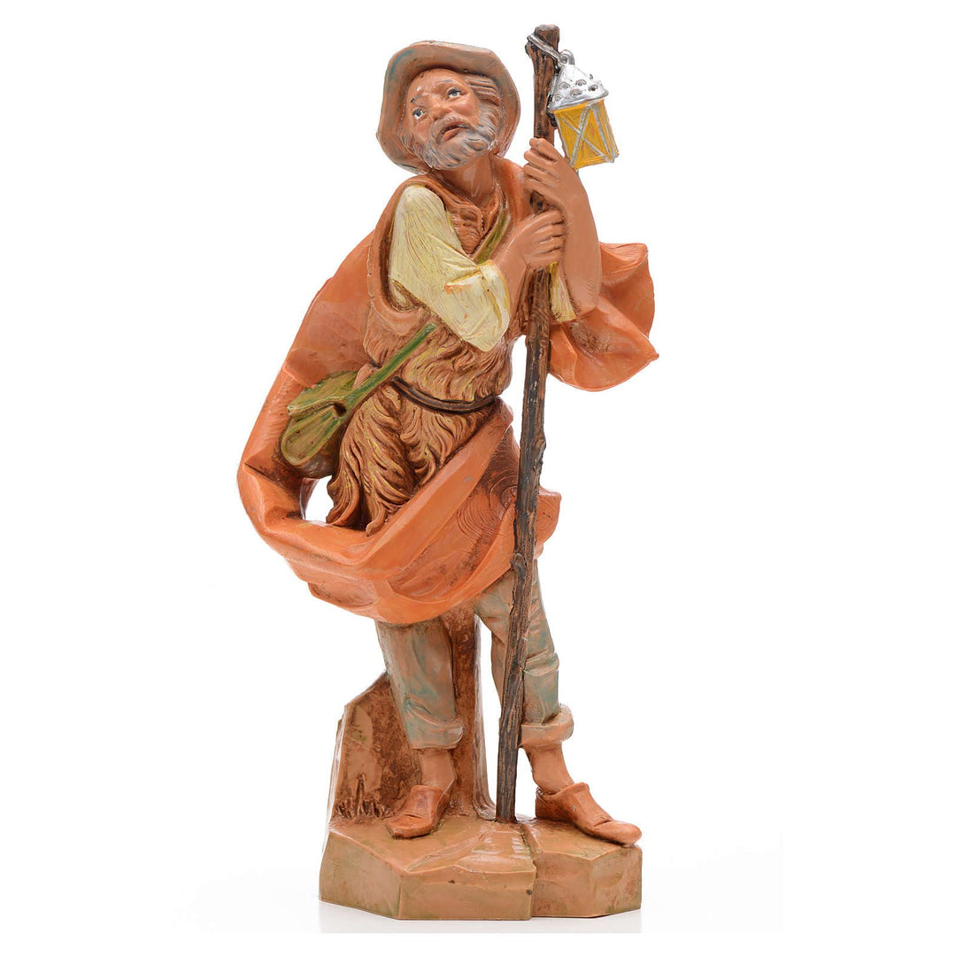 Holyart Krippen von Fontanini: Hirte mit Laterne 17cm, Fontanini