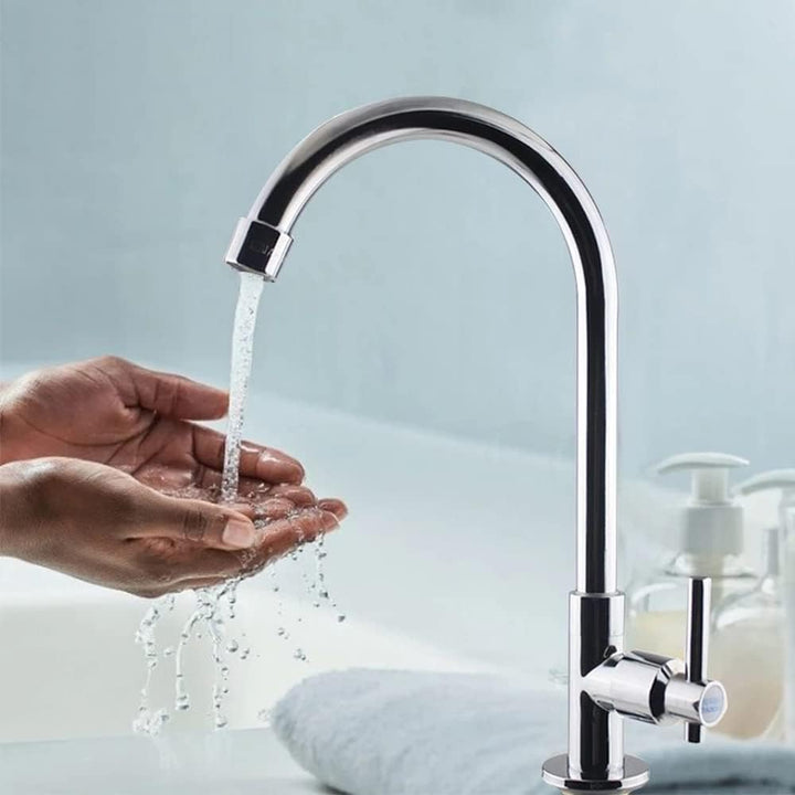 Edelstahl Waschtischarmatur, Küche Spültischarmatur, Wasserhahn Küche, Küchenarmatur aus Edelstahl,