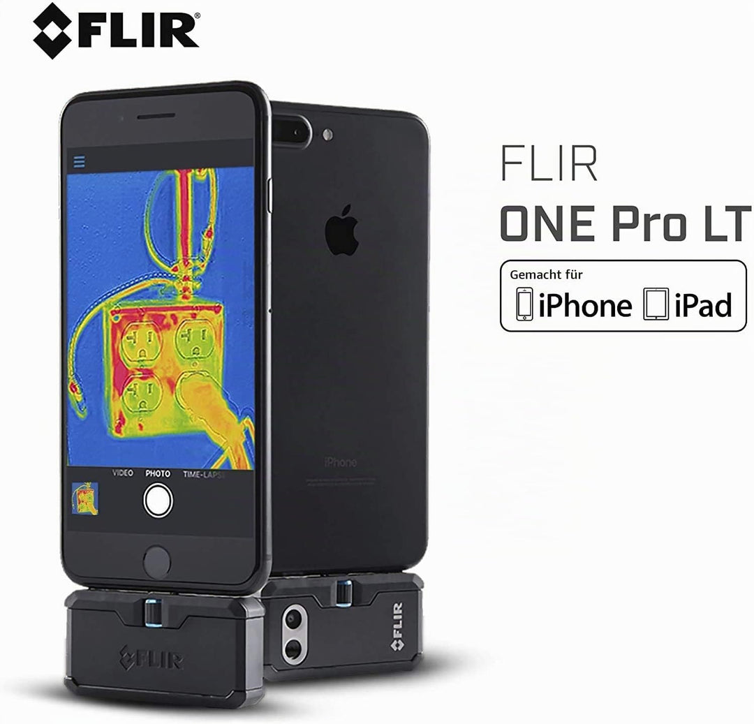 FLIR ONE Pro LT - High Resolution Thermal Imaging Camera for iOS Smartphones (iPhone w/Lightning Por