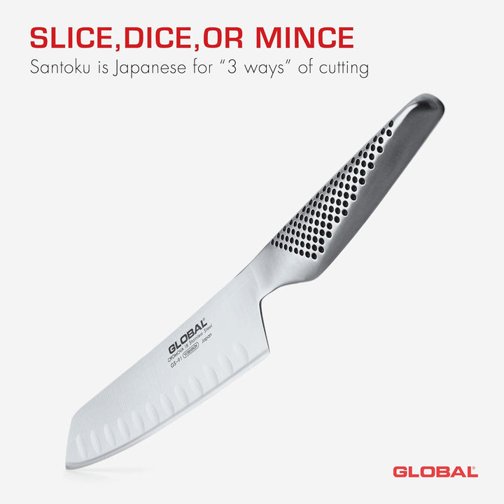 Global GS-91 Gemüsemesser mit Kullen 14 cm
