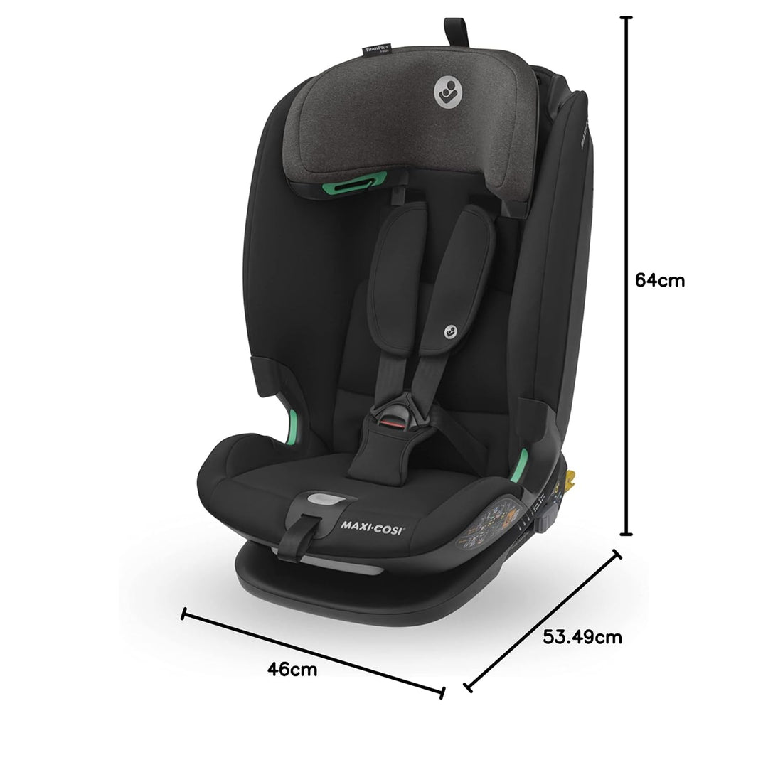 Maxi-Cosi Titan Plus i-Size, mitwachsender Kinderautositz, 15 Monat-12 Jahre (76-150 cm), G-CELL-Sei