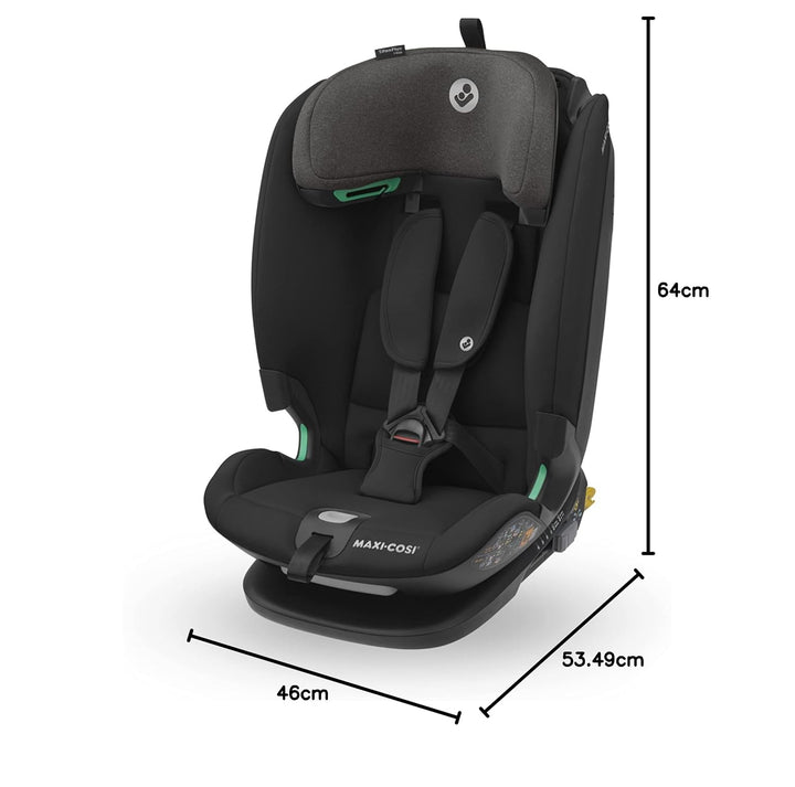 Maxi-Cosi Titan Plus i-Size, mitwachsender Kinderautositz, 15 Monat-12 Jahre (76-150 cm), G-CELL-Sei