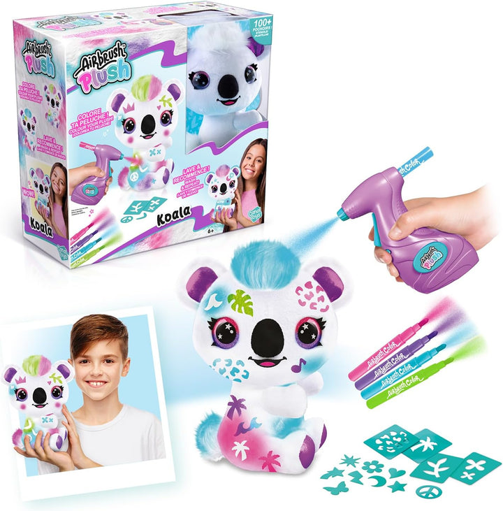 Canal Toys - Airbrush Plush - Färben Sie Ihr Koala-Plüschtier zum Personalisieren - Plüschspray mit