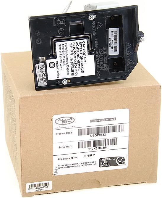 Alda PQ Professionell, Beamerlampe kompatibel mit NEC NP19LP, 60003129, NP-U250X, NP-U250X+, NP-U250