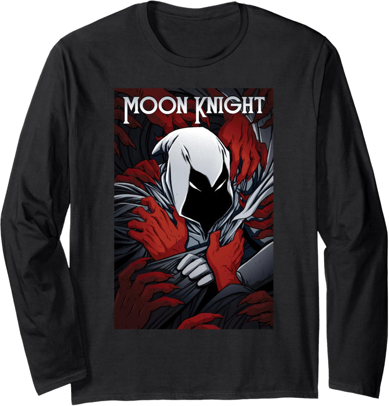 Marvel Moon Knight Choked Comic Cover Langarmshirt