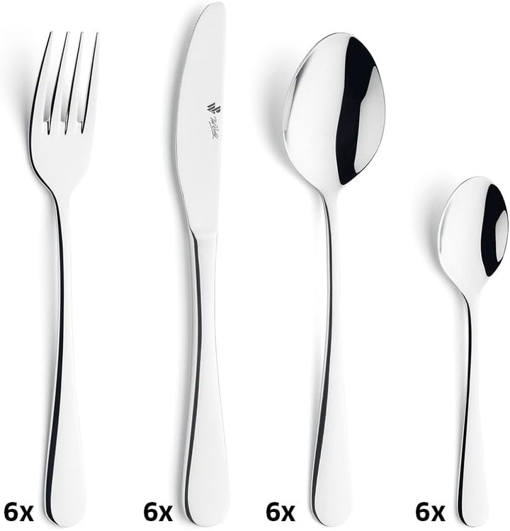 PW Rhodos 24-TLG. Besteckset im Etui 24-teilig, 24-teilig