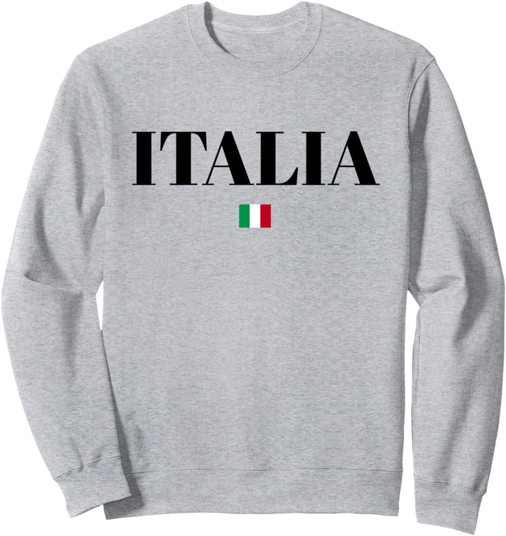 ITALIEN Flagge | Damen Herren Kinder | Weiss ITALIA Sweatshirt