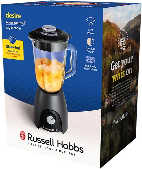 Russell Hobbs Standmixer [Smoothie Maker] Mixer (Blender, 1,5L Glasbehälter, 2 Stufen und Pulse-Funk