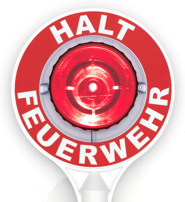 LED-MARTIN Anhaltestab - Feuerwehr - Winkerkelle - Made IN Germany