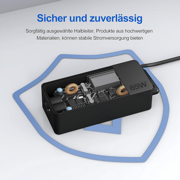 65W USB C Netzteil für Lenovo Ladekabel Laptop Ladegerät für LenovoThinkpad/IdeaPad/Touch/Yoga/Chrom