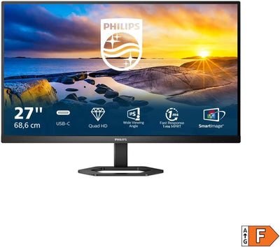 Philips 27E1N5600AE - 27 Zoll QHD USB-C Monitor, höhenverstellbar, Lautsprecher (2560x1440, 75 Hz, H