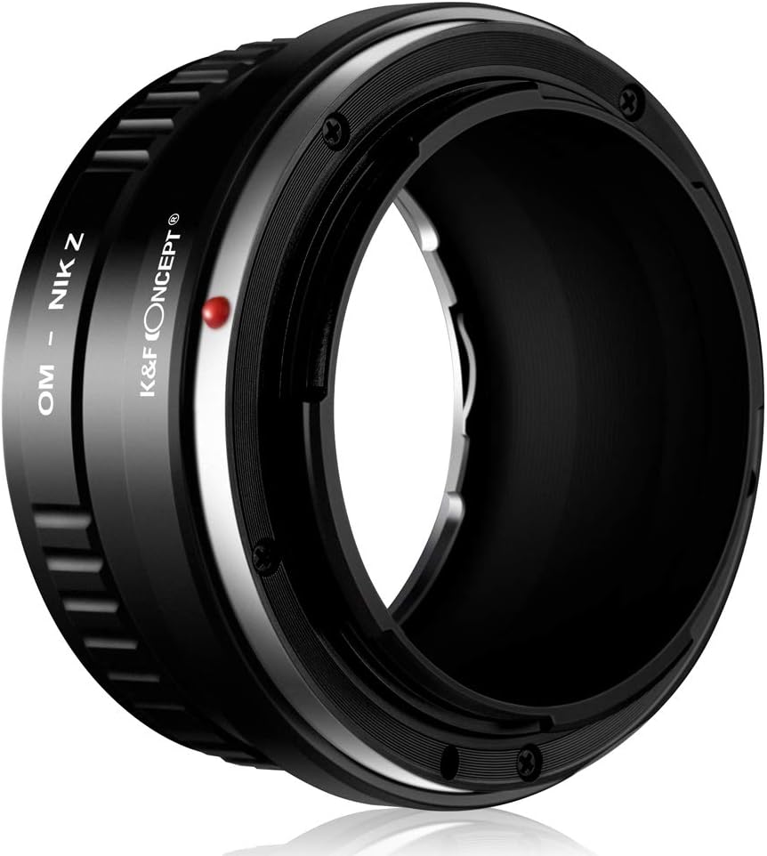 K&F Concept OM-NIK Z Bajonettadapter Objektiv Ring für Olympus OM Objektiv auf Nikon Z 7 und Nikon Z