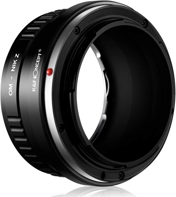 K&F Concept OM-NIK Z Bajonettadapter Objektiv Ring für Olympus OM Objektiv auf Nikon Z 7 und Nikon Z