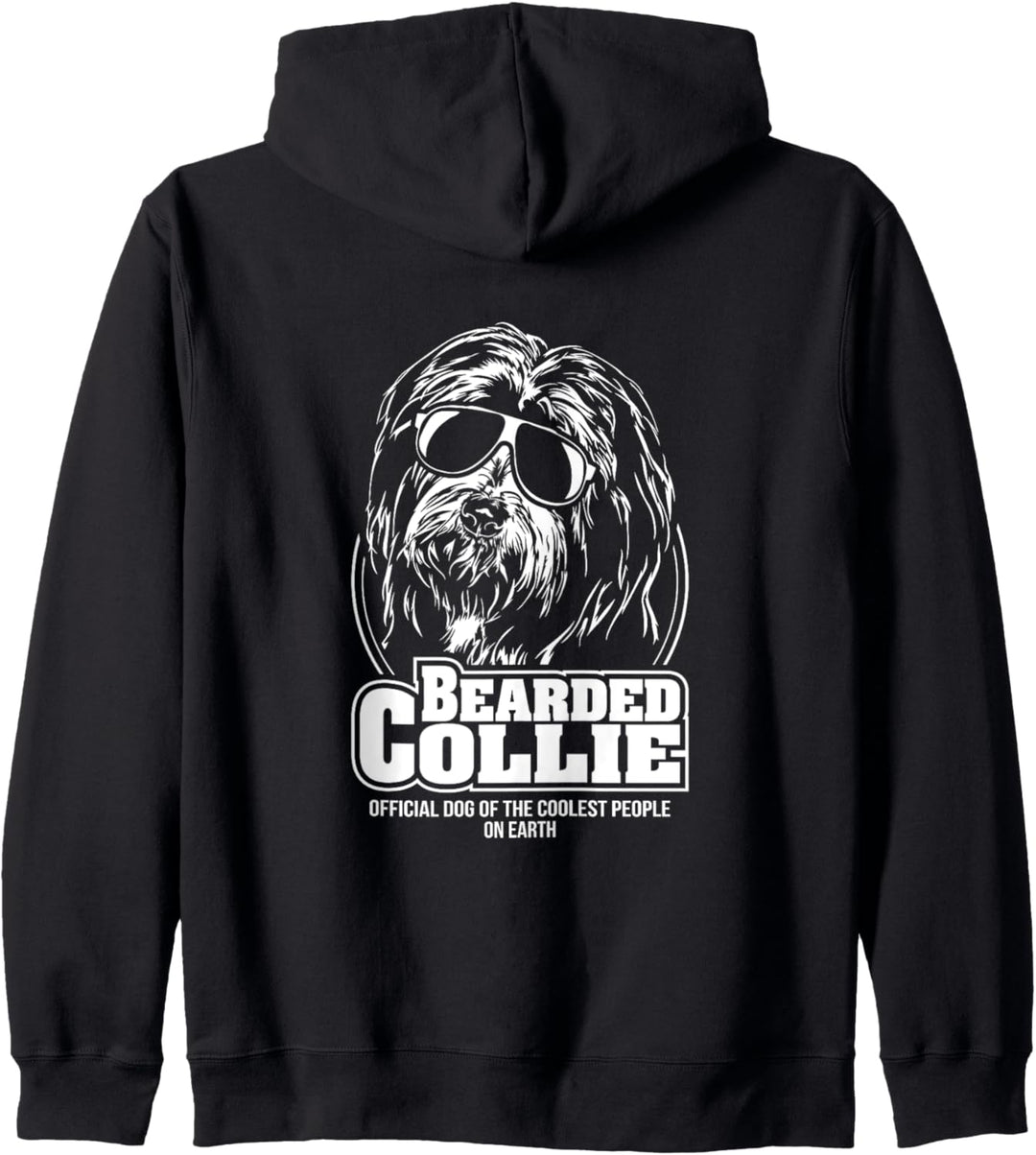 Lustiger Bearded Collie coolest people Hund Hundespruch Kapuzenjacke