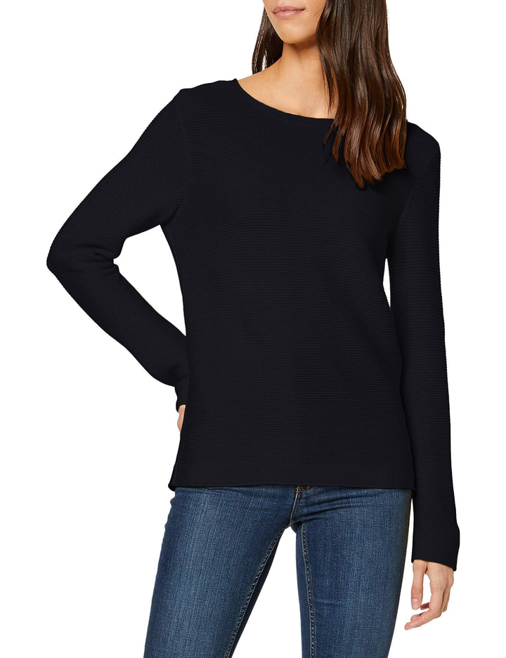 TOM TAILOR Damen Basic Strickpullover aus Bio-Baumwolle XXL 10668 - Sky Captain Blue, XXL 10668 - Sk