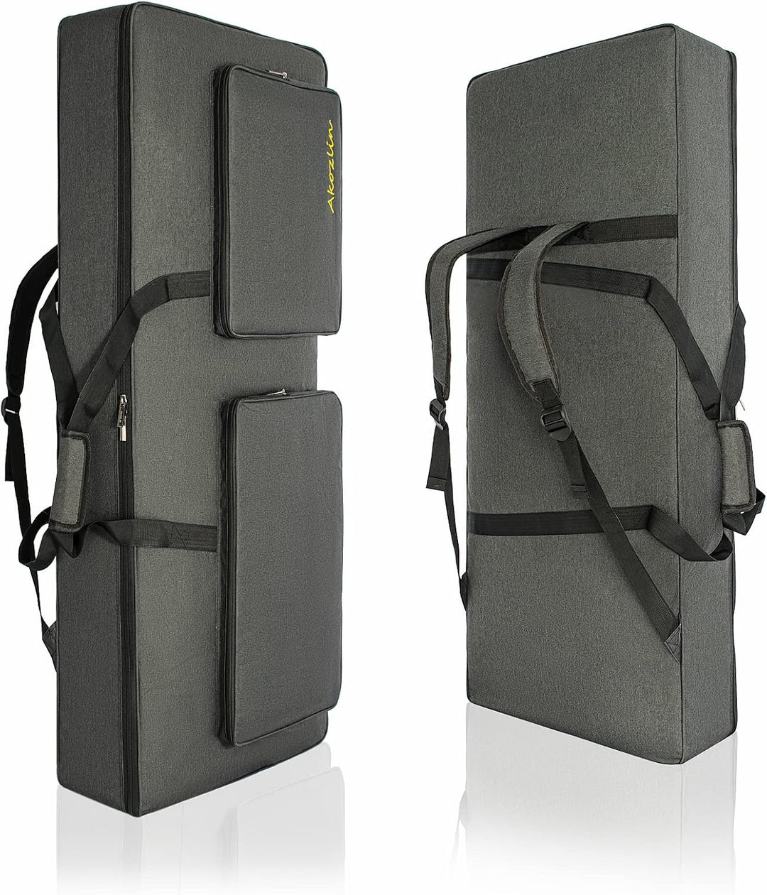 AKOZLIN Tasche für 76 Tasten, tragbar, langlebig, gepolstert, universal, wasserdicht, Oxford-Stoff,