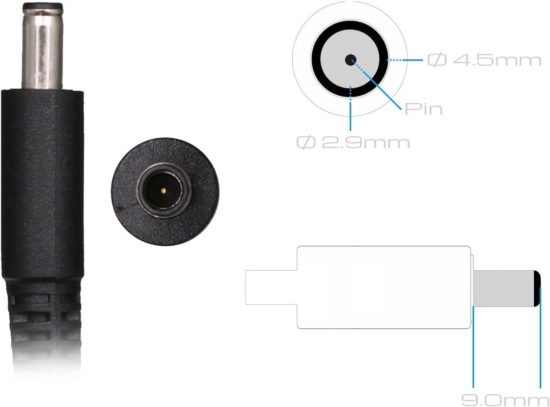 Dell XPS 13 (9343) Original Netzteil 45 Watt Flache Bauform