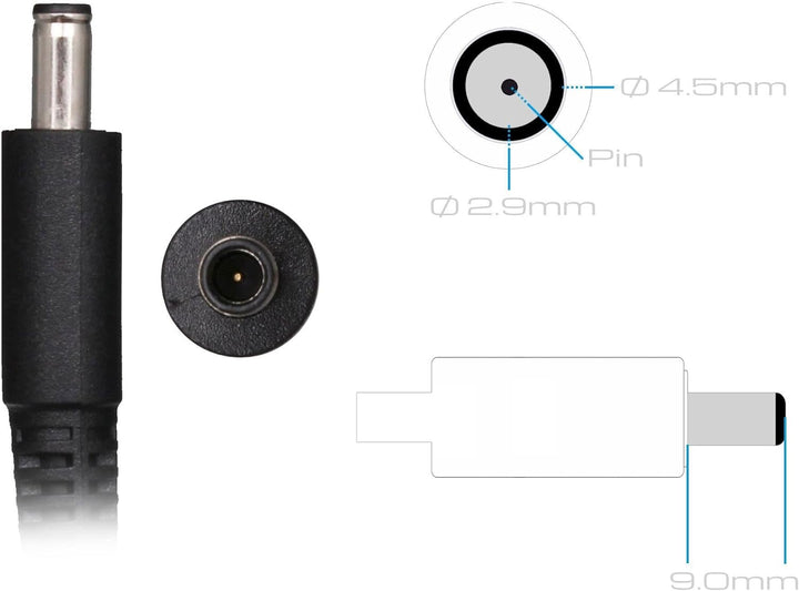 Dell XPS 13 (9343) Original Netzteil 45 Watt Flache Bauform