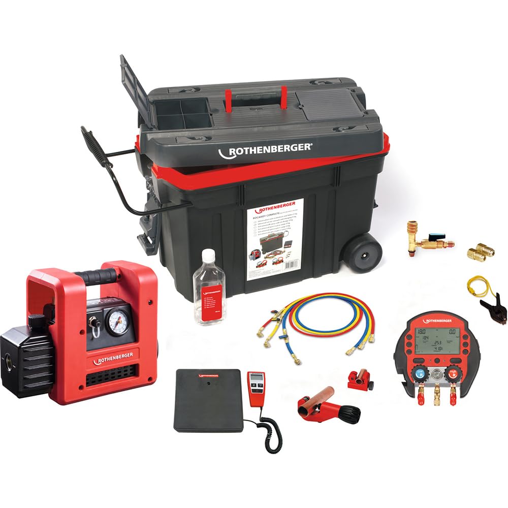ROTHENBERGER ROCADDY 120 R32 Evakuieren und Befüllen Set, Digital, 6mm-35mm Arbeitsbereich Durchmess