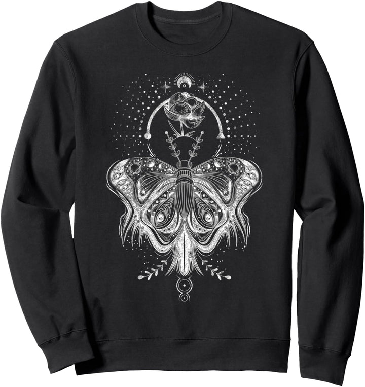 Mystischer Schmetterling der Boho-Astrologie - Blackcraft Sweatshirt