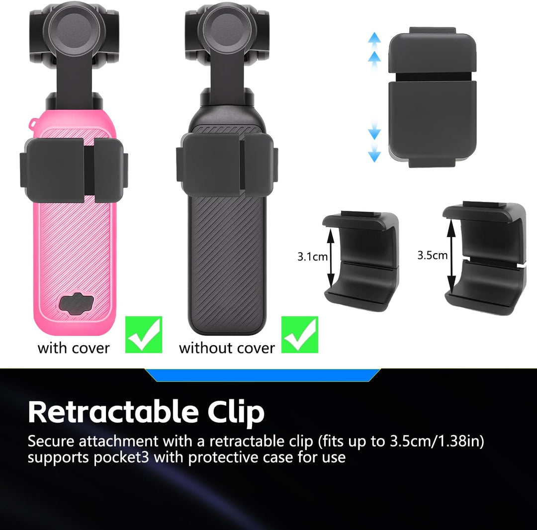 Pocket 3 Magnetisches Mini Video Licht, Farbtemperatur in 3 Stufen, Helligkeit in 2 Stufen, 300mAh A