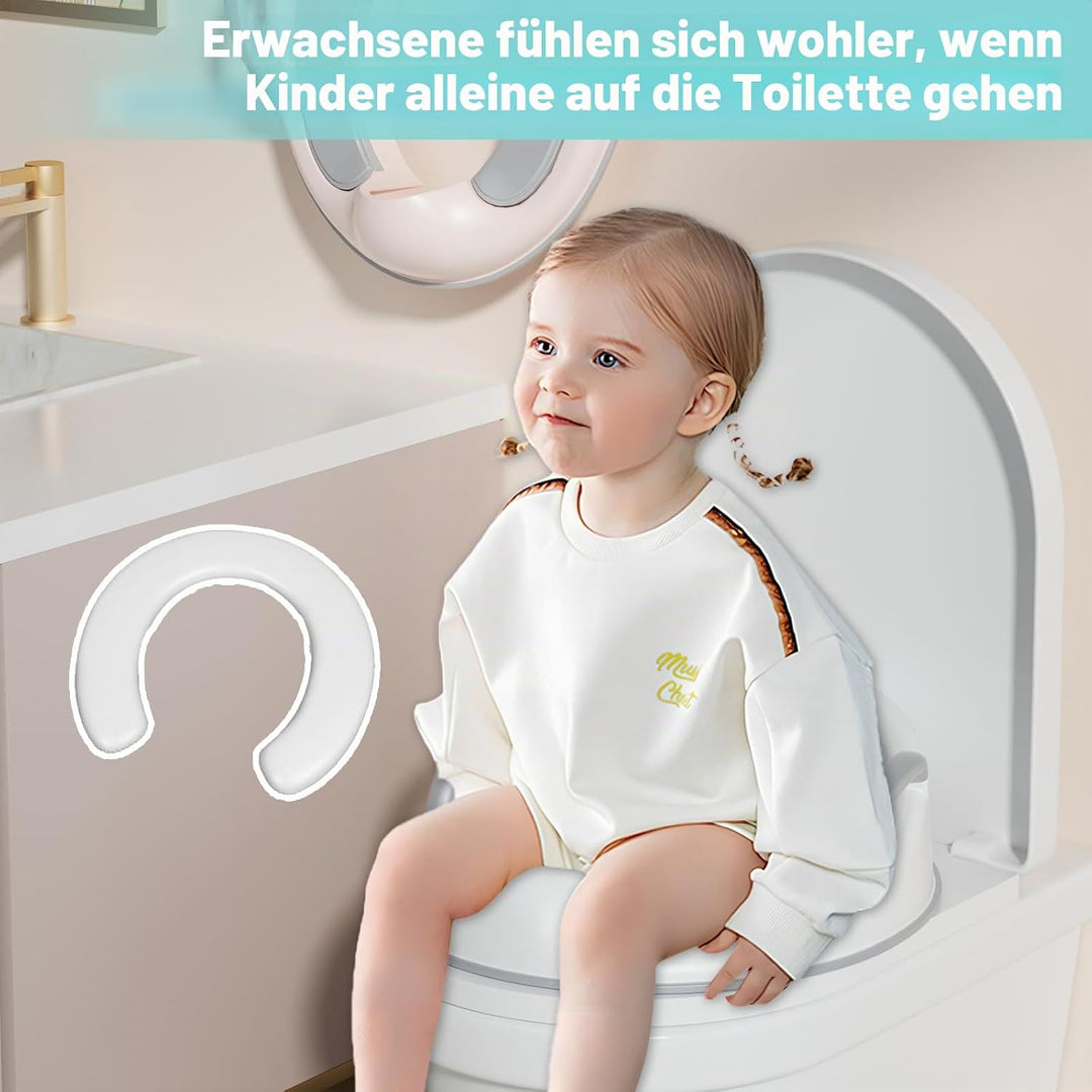 Toilettensitz Kinder,WC Sitz Kinder mit Griffen und Rückenlehne,Toilettensitze Kinder,Rutschfestes S