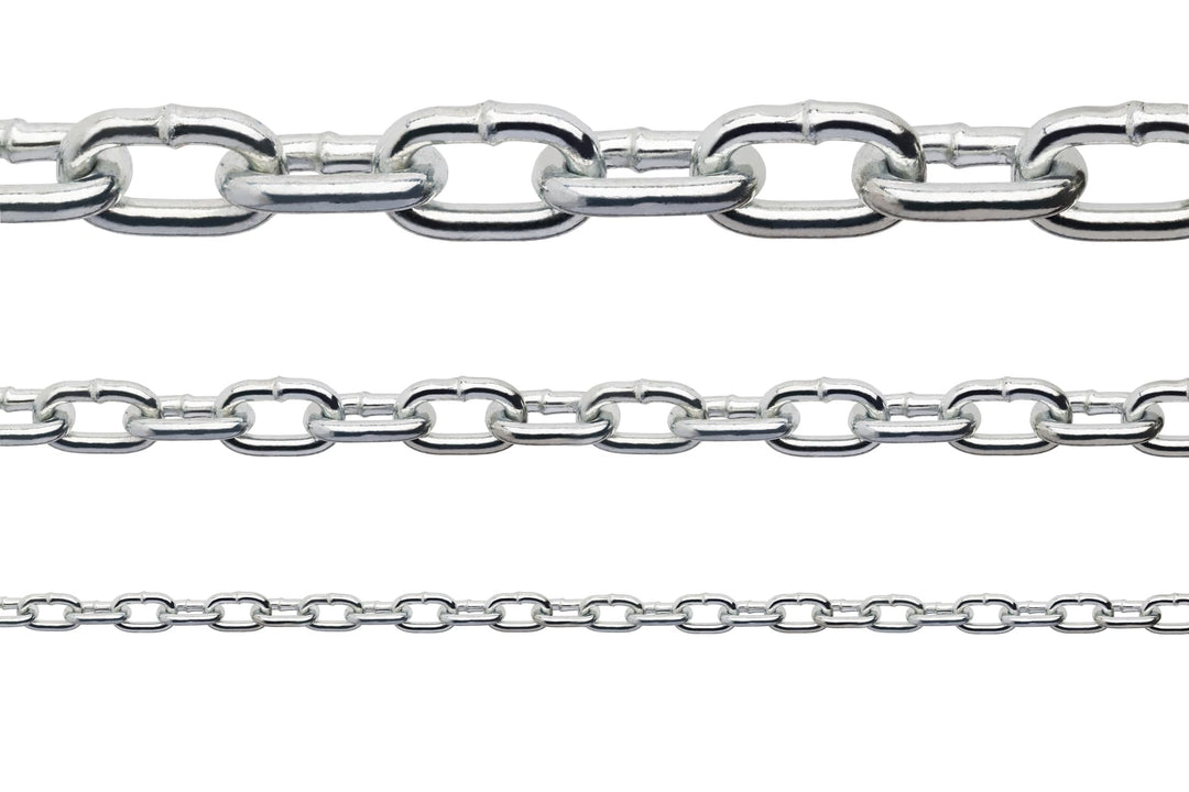 Constrabo® | Edelstahlkette kurzgliedrig DIN 766 | 3,0 m Ø 5 mm | Edelstahl 316 (V4A) | Rostfreie Ed