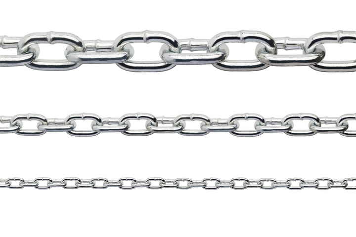 Constrabo® | Edelstahlkette kurzgliedrig DIN 766 | 3,0 m Ø 5 mm | Edelstahl 316 (V4A) | Rostfreie Ed