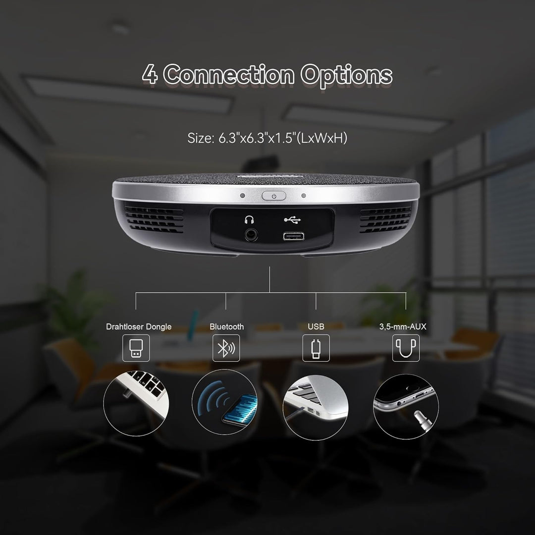TONGVEO 4K PTZ-Konferenzkamerasystem, KI-Auto-Tracking, 3X Zoom, 4K PTZ-Kamera mit USB 3.0/HDMI & 93