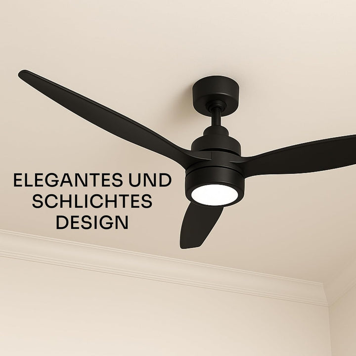 Mellerware - Deckenventilator mit Fernbedienung Brizy Bright | 45W | 6 Geschwindigkeiten | Sehr Leis