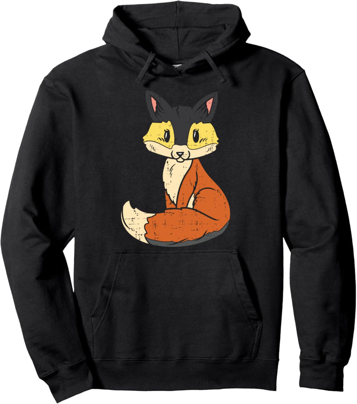 Fox Animal LGBTQ Gay Bear Flag Gay Pride Men Men Pullover Hoodie