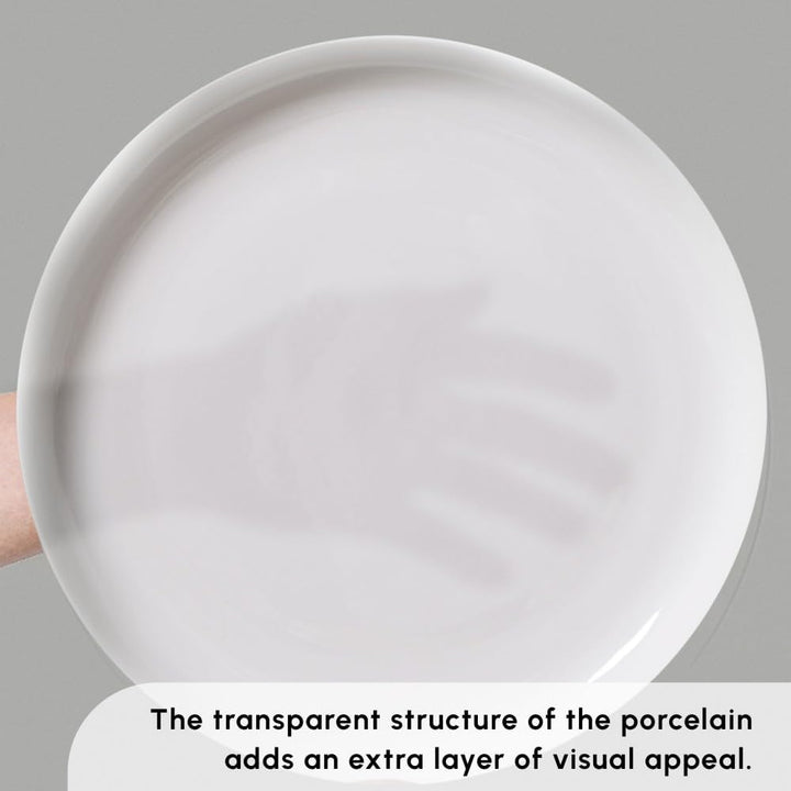 Karaca Streamline Favaro Service de Table Geschirr Set, 53 Tlg, Geschirrset 12 Personen aus Bone Chi