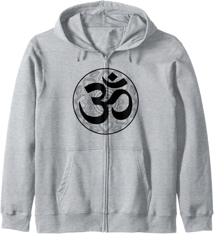 Mandala Om AUM OHM Meditation Yoga Spiritualität Namaste Zen Kapuzenjacke