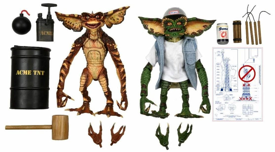 NECA Gremlins – Ultimate Demolition Gremlins – 2 Figuren Artikulées 15 cm