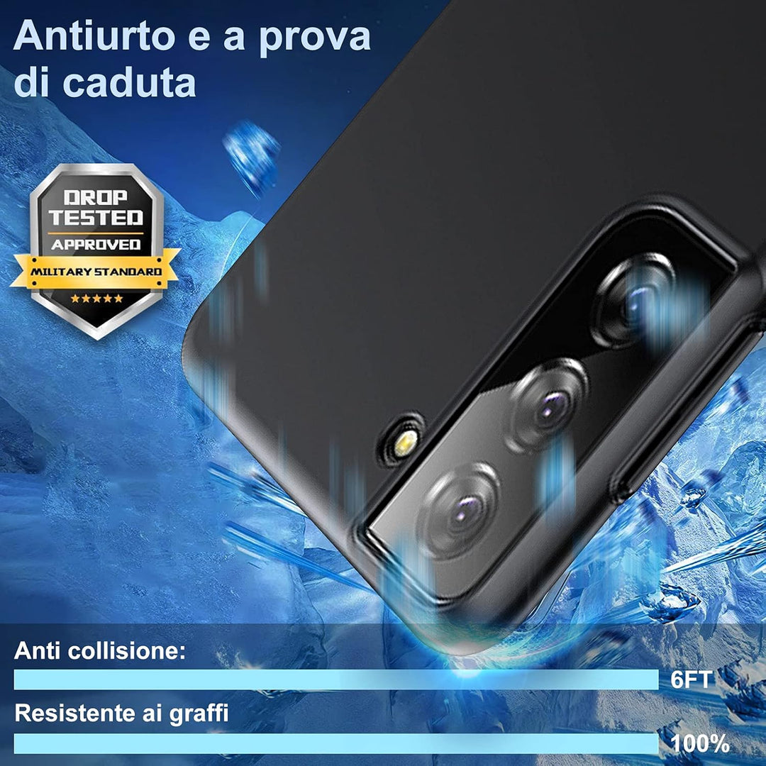 sqgylgl Ultradünne Hülle für Samsung Galaxy S21 5G, Extrem Dünn Matte Finish Handyhülle PC Schale [A