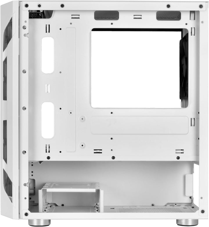 Silverstone SST-FAH1MW-G - Fara H1M Micro-ATX Gaming Computer Chassis, Weiss