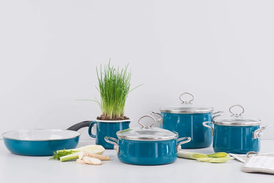 Riess, 0672-010, Schnabeltopf 12, NOUVELLE- AQUAMARIN EXTRA STARK, Durchmessser 12 cm, Höhe 10.8 cm,