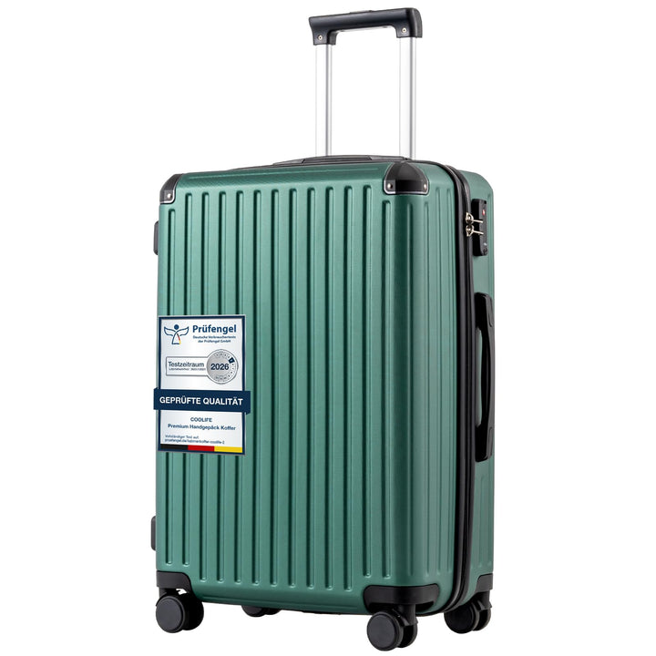 COOLIFE Koffer Trolley-Koffer Hartschalen-Koffer Rollkoffer Reisekoffervon ABS-Material mit TSA-Schl