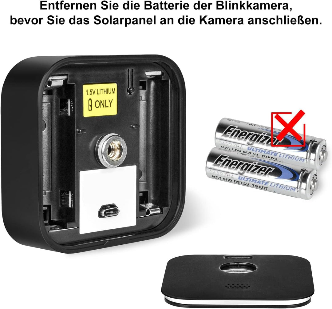 Solarpanel für Blink Outdoor (3. Generation) und Blink XT2/XT, Blink Solarpanel kontinuierliche Stro