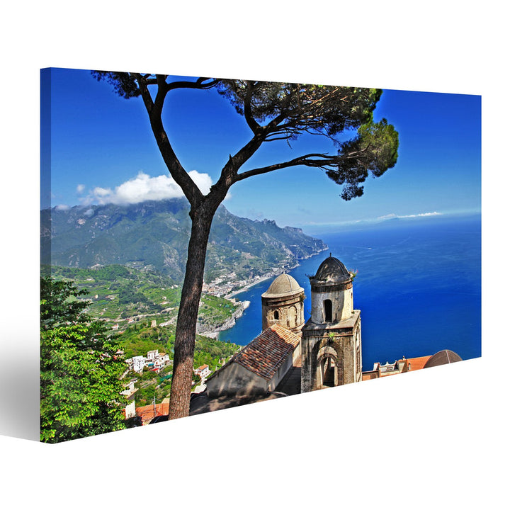 islandburner Bild Bilder auf Leinwand malerisches Italien - Ravello, Amalfi-Küste Wandbild, Poster,