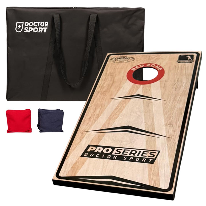 Cornhole Professional - 1x Brett - 120x60 cm – Offizielle 15x15 cm grosse Bean Bags – in Tragetasche